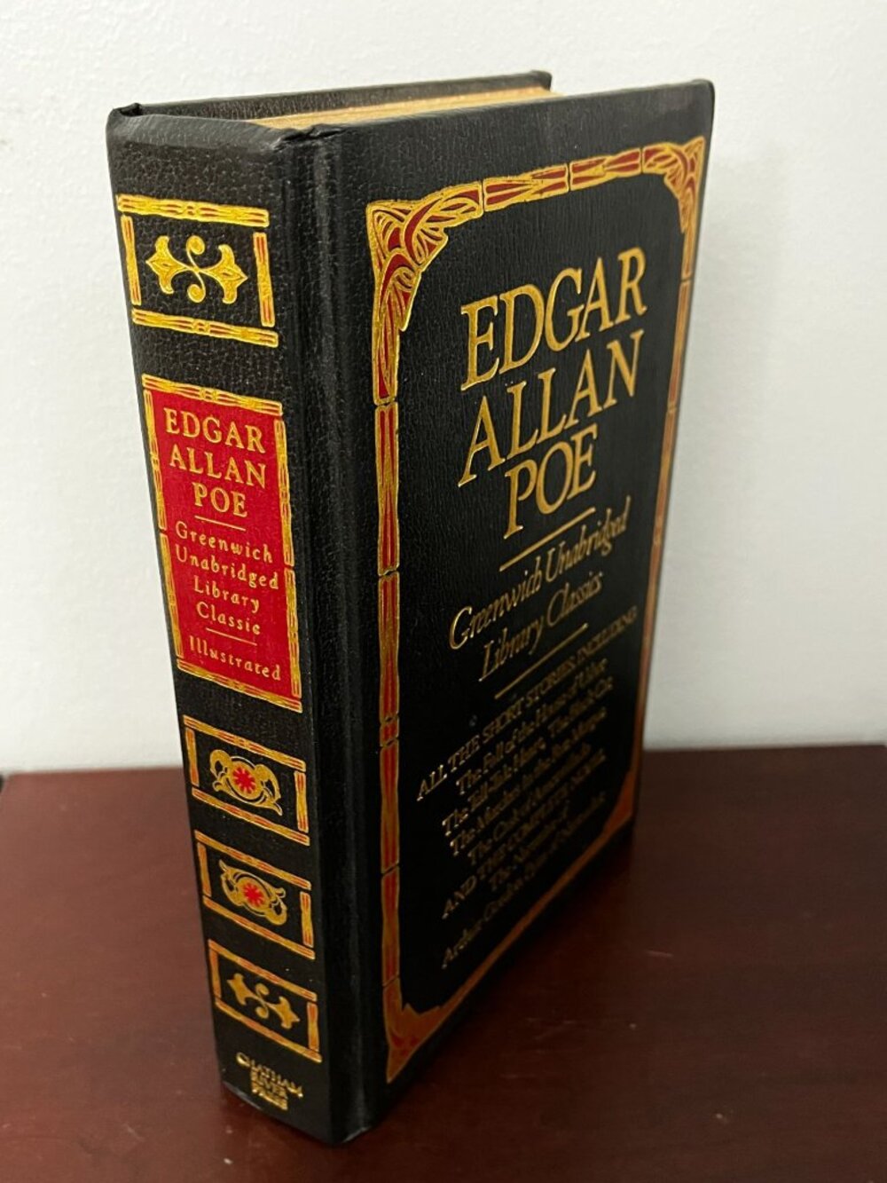Edgar Allan Poe Greenwich Unabridged Library Classic Chatham River Press LEATHER